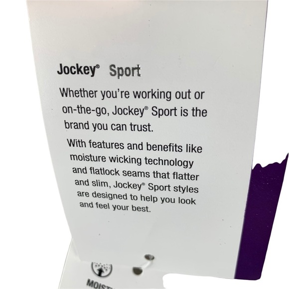 Jockey Sport Heathered Gray with Black Mesh Panels Runners Leggings Size Medium - Picture 8 of 8